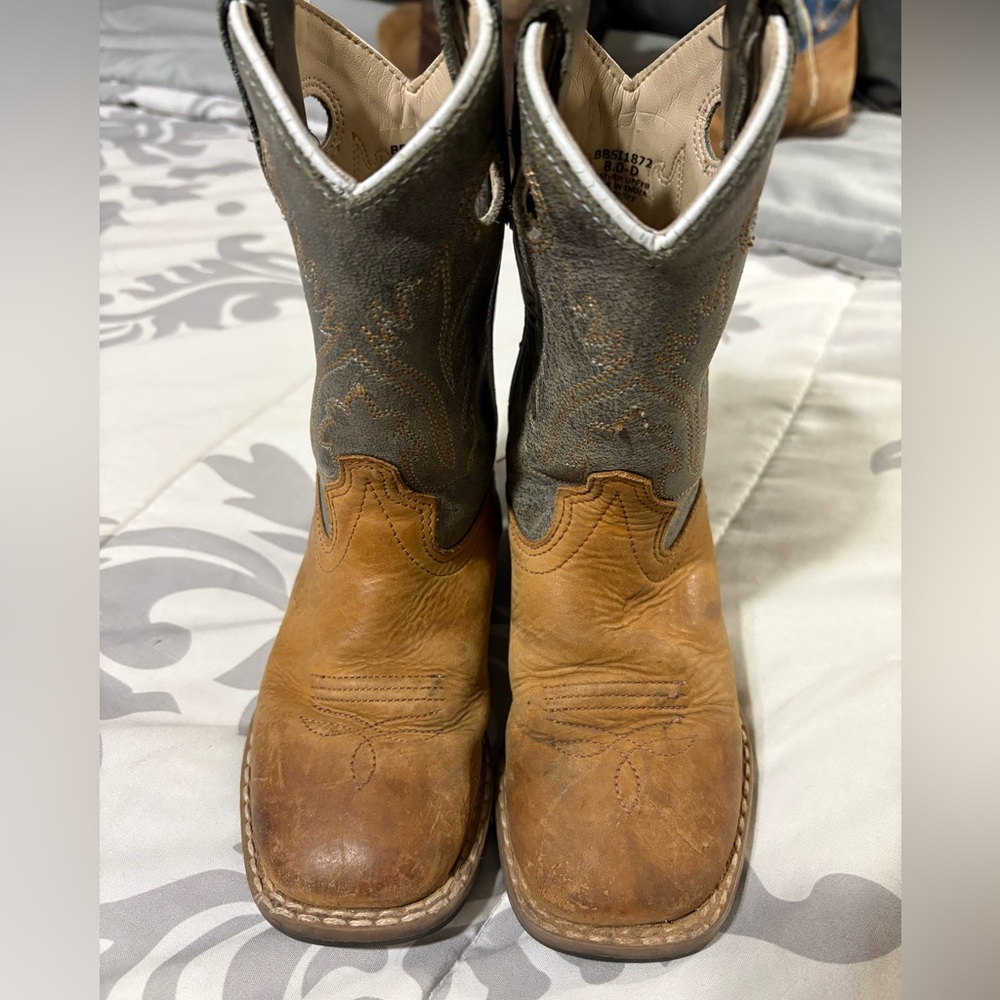 Kids Brown and Gray Boots